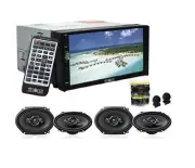 Absolute DD-3000 7" DVD Player W/ 2 Pair Pioneer TS-A6966R 6x9 SPKRS & TW600