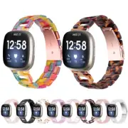 Resin Bracelet Watch Link Band Strap Replacement for Fitbit Versa 4 3 Sense 2