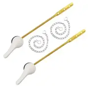 Toilet Handle Kit 2-Pack Toilet Lever Flush Handle Toilet Flusher Handle Lever
