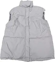 [Allegra K] Women's Puffer Vest Stand Collar Sleeveless Winter Lightweight Vests Warm Padded Jacket Coat