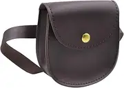 [Gnaillxc] Kids' Mini Crossbody Bag | Adjustable PU Leather Strap | Ideal for Girls' Picnics, Shopping, Parties, & Travel - Waist & Shoulder Bag, Dark Coffee