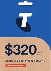 Telstra Prepaid Sim Starter Pack $320