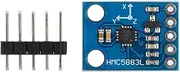 Electronic Compass Module Magnetometer Sensor Board,HMC5883L Calibration- Module Electronic Compass Module Triaxial Magnetic Field Sensor