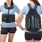 Thoracic Full Back Brace for Men and Women, Universal Thoracolumbar Fixed Spinal Brace, Spine Rehabilitation Brace for Compression Fractures,S