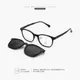 【專利磁吸偏光墨鏡夾片 可翻蓋太陽眼鏡】日本Zeen眼鏡框 透明小臉男士眼鏡架 TJ2208【幸子眼鏡】
