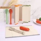 Easy to Use Folding Cutting Board Wheat Straw Chopping Board Vegetable