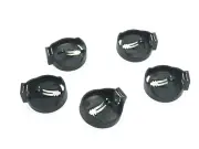 5x Button Coin Cell Battery Socket Holder Case for CR2032 cr2025 Black