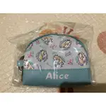 🌸全新未開🌸 迪士尼 愛麗絲 絲巾 半圓 鑰匙零錢包 收納包 ALICE 萬用包