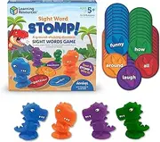 Sight Word Stomp!, Educational Indoor Games, Preschool Alphabet,Toddler Brain Toys, Toddler Preschool Learning, 114 Pieces, Age 5+
