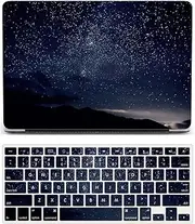 Laptop Case Compatible with New MacBook Air 13 Inch Case 2020 2019 2018 Release A2337 M1 A2179 A1932 with Retina Display & Touch ID, Plastic Hard Shell Case & Keyboard Cover Skin - Shinning Sky