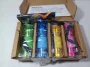 EverBrite 4-Pack Mini LED Aluminum Flashlight Party Favors Colors Assorted Light