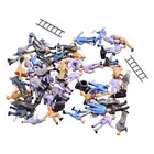 Perfect Addition for HO Scale Model Train Scenes 50pcs Well Painted Figures