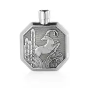 Hand Finished Savannah Collection Pewter Gazelle Hip Flask SM Gift