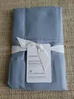 Pottery Barn Essential Sateen Pillowcases Set of 2 Standard Blue