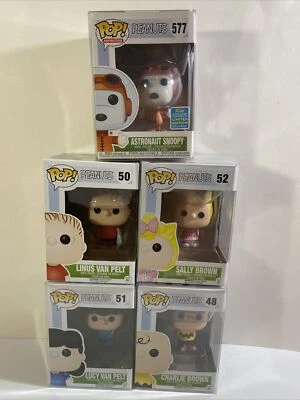 Funko Pop! Peanuts 5-set Charlie Brown, Sally, Lucy, Linus, and Astronaut Snoopy