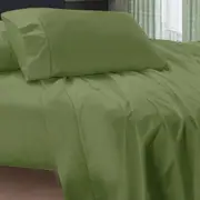 400TC Egyptian Cotton Sheet Set Aloe Green