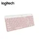 logitech K580輕薄多工無線鍵盤/ 玫瑰粉