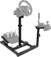 Minneer G25 Single Arm Stand-up Flight Racing Sim Cockpit Fit for Logitech G27 G29 G920 G923,Thrustermaster T150 Air Force A-10C Games Stand Not Included Wheel Pedals Seat