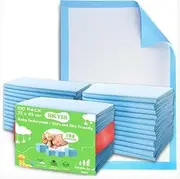Skyis Baby Change Mat 45 x 33 CM (100-Count) Pee Pads, Baby Changing Pad, Waterproof Bed Pad -Thick Super Absorbent Protection Incontinence Pads Disposable Underpads for Kids, Adults, Elderly Puppy pads - Liquid, Urine