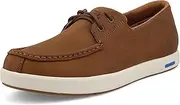 [Twisted X] Men's Boat Shoe Ultralite X, Moc Toe with CellStretch and Ultralite X