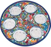 Passover Seder Plate - Laser Cut Hand Painting - Birdes