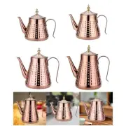Stainless Steel Tea Kettle Gooseneck Teapot Coffee Pot Compact with Strainer Tea
