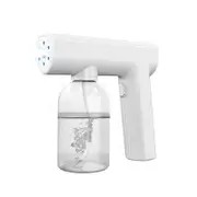 Handheld Nano Spray Gun Electric Mist Sprayer Disinfection Spray Blue Light Black