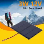 3Pcs Mini Solar Panel 3W 12V Small Cell Module for 9-12V Battery/Mobile Phone AU