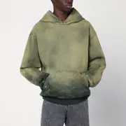 [Basketcase Gallery] Green/yellow gradient hoodie XL Multicolor