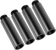 LIGIGWASH 4Pcs Extension Mic Stand Tube Easy Mounting Black Extension for Microphones Lightweight and Sturdy Compatible with Boom Arms and