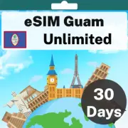 eSIM Guam - Unlimited - 30 Days - Travel eSIM | QR code activation