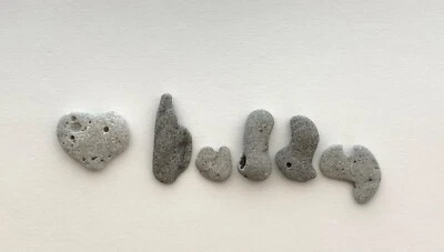 Natural Letter Shaped ❤️BUDDY Rocks Heart Beach Stone Pebble word art craft hag