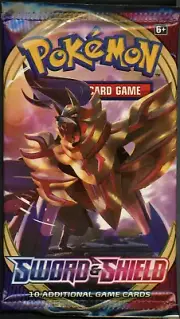 Pokemon Sword & Shield Booster Pack - 10 Cards / Pack - Random Art - SEALED