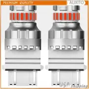 2x 3157 Red LED Bright Brake Tail Stop Light/Parking Bulbs Day Running Lamp EPO (for: Renault)