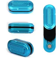 Mini Fidget Slider, Metal Card Fidget Slider Fidget Keychain Fidget Toy Adult Anxiety Anti Stress (Blue)