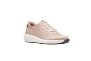 Clarks Womens/Ladies Un Rio Tie Leather Trainers (Blush) (7 UK)