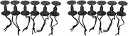 Justivana 12 Pcs Surfboard Leash Plugs with Cords Strings Water Surfing Accessories Surf Leash Plug Bodyboard Accessory