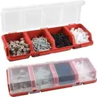 1Pcs with Lid Parts Storage Box Blue Red Tool Part Container Bin