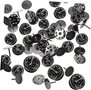 Abaodam 120Sets Butterfly Clutch Tie Tacks with Blank Pins Brooch Pin Backs for Crafts Ties Hats Badges Versatile Locking Backs for Personal Accessories and Events