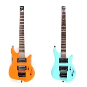 ALP Leaf Electric Guitar Headless Travel Guitar Small Light Weight With Gig Bag