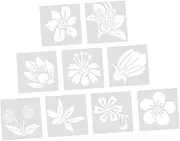 9Pcs Reusable Drawing Stencils Unique Shape DIY Painting Templates for Classroom Activities Safe Material for Art Projects and Creative Learning for Boys