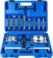 weyleity Heavy Duty 5-Ton Bearing Puller Set | 14PCS Wheel Hub Axle Puller Kit, 2" and 3" Splitters Gear Removal Tool, Bearing Separator Puller Kit for Automotive Repair