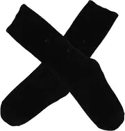 FRCOLOR 1 Pair Pure Cotton Socks Thermal Socks Bed Socks Comfy Socks for Men Socks for Diabetics Men Elderly Socks Ankle Socks Knee High Mens Black