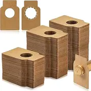 LOSYHU 500 PCS Kraft Paper Wine Bottle Tags - Hanging Labels for Neck, Cellar, Champagne, Racks - Brown, Double Sided