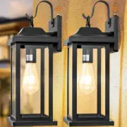 2-Pack Dusk to Dawn Large Outdoor Wall Lights 17 Inch, Exterior Light Fixture...