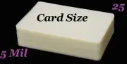 Card Size Laminating Pouches Laminator Sheets 25 PK 2-3/4 x 4-1/2, 5 Mil GLOSS