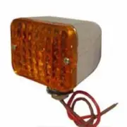 Mini Tail Lights Chrome Amber Lens VW Baja Bug VW Dune Buggy Each