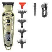 VGR Cordless Professional Hair Trimmer For Men Beard Trimmer USB Electric Hair Clipper Edge Razor Hair Cutter Machine
