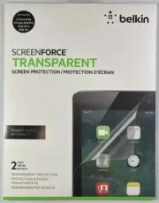 Belkin iPad Screen Protector 2 Pack Screenforce Transparent 9.7-inch, Air, Air 2