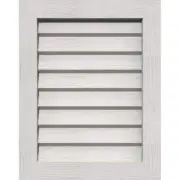 Ekena Millwork Gable Louver Vent 19" Rectangular Primed Rough Wood Red Cedar
